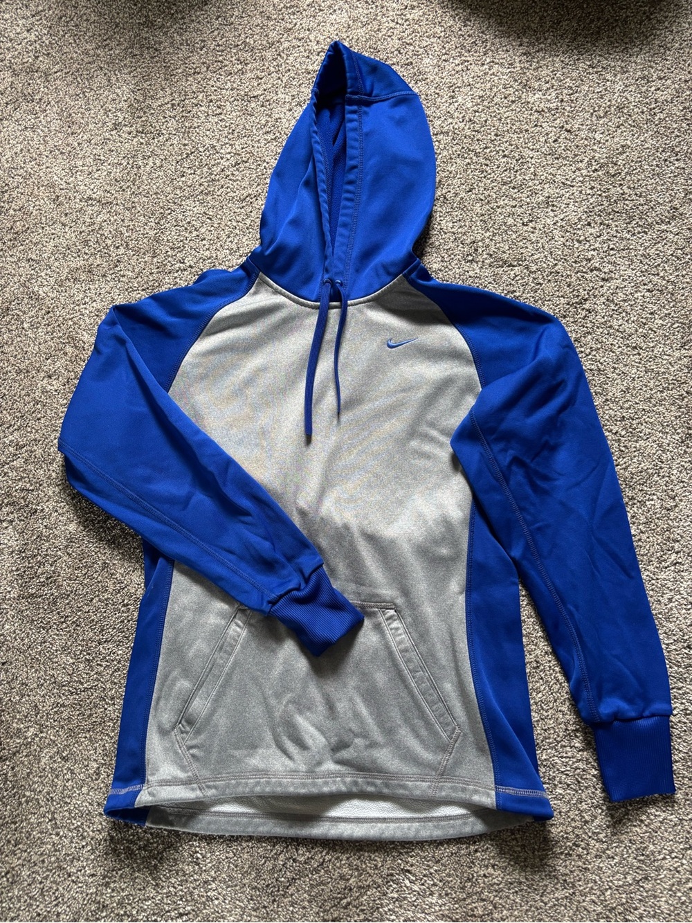 Nike Womens’ Blue & Gray Hooded Sweatshirt